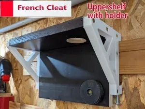 French Cleat Uppershelf. Easy to lock !