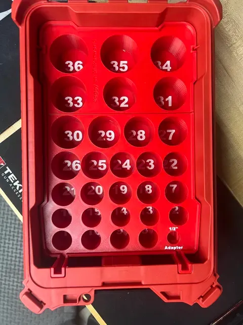 Milwaukee 1/2" 29PC Deep METRIC Socket Packout Ins — Фото 5 из 9