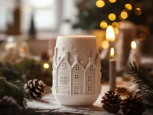 The Festive Houses Vase - Bring Holiday Magic Home