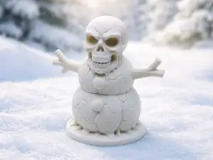Totenkopf-Schneemann aus der Schattenzeit