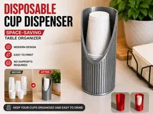 Space-saving Plastic Cup Dispenser Modern style