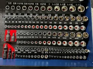 QUINN 1/2 IN Master Socket Set Holder SAE & METRIC