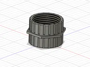 Gardenhose 1" female thread adapter