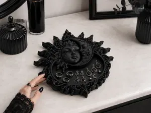 Goth Sun Moon Jewelry Tray gothic witchy decor