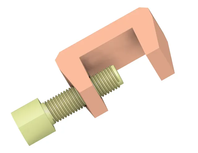 C-Clamp Fully Customizable Parametric OpenSCAD — Фото 5 из 5