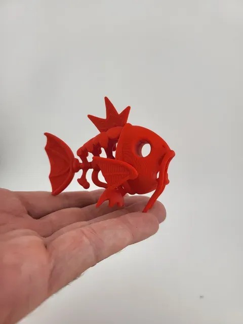 Magikarp Skeletal Style Fish - Stylized 3D Print — Image 3 of 5