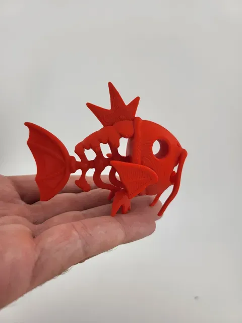 Magikarp Skeletal Style Fish - Stylized 3D Print — Image 4 of 5