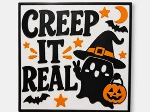 Funny Halloween Sign - Creep It Real