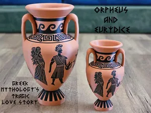 Greek Amphora - The Myth of Orpheus and Eurydice