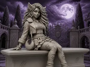 Ledge Sitter Monster High - Clawdeen Wolf