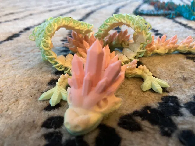 Cute Crystal Dragon with Flexi Wings Fabric Scale — Image 7 of 7