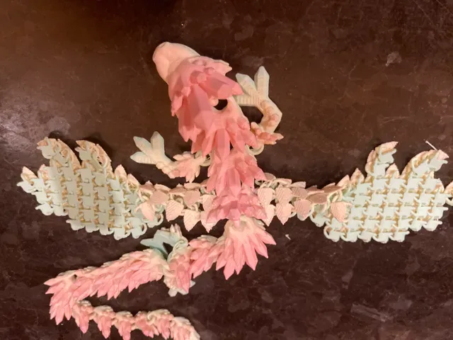 Cute Crystal Dragon with Flexi Wings Fabric Scale — Image 4 of 7