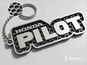 Honda Pilot logo keychain