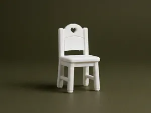 Dollhouse Miniature Chair 3D Model