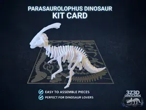Parasaurolophus Dinosaur Kit Card - DinoCards