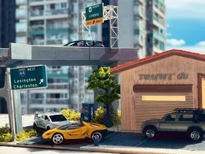 美式高架桥1/64街道模型