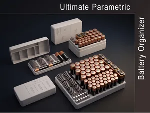 Ultimate Parametric Battery Organizer