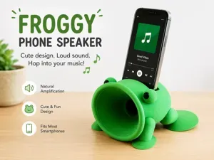 Cute Froggy Passive Phone Amplifier