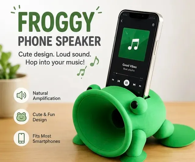 Cute Froggy Passive Phone Amplifier — Фото 14 из 17