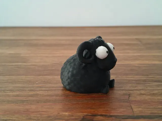 Funny Cartoon Ram Figurine with Big Eyes — Фото 4 из 7