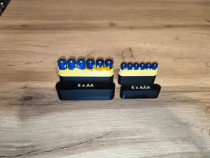 Battery Storage Box 6xAA , 6xAAA