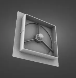 Ventilation valve frame