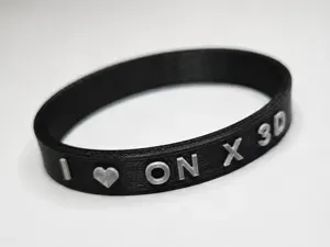 Customizable TPU Wristband - Text, Icons & Colors