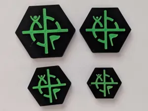 Hexagonal Geocache Coin/Geocoin