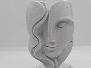 Abstract Serenity – The Modern Art Face Sculpture