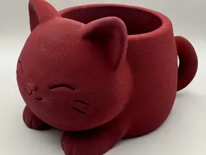 Cat Planter – cute chubby kitty pot