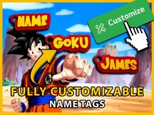 Dragon Ball Z Font Custom Keychain Generator