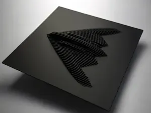 Northrop B-2 Stealth Bomber Layered Sculpture