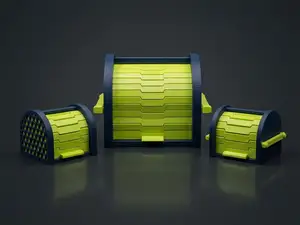 Modular Tambour Chest | Sliding Door Organizers