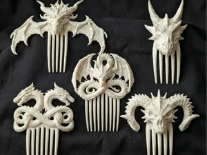 Dragon Hair Comb Set – Gothic Fantasy