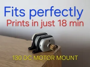 Precision 130 DC Motor Mount (20mm x 15mm)