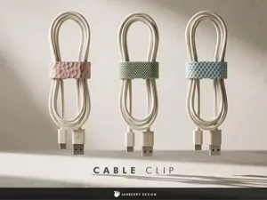 Cable Clip - 3 different Pattern Designs