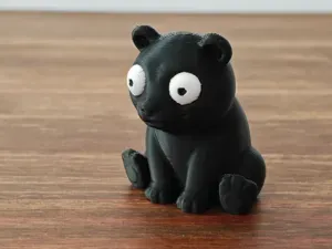 Adorable Staring Big Eyed Cartoon Bear