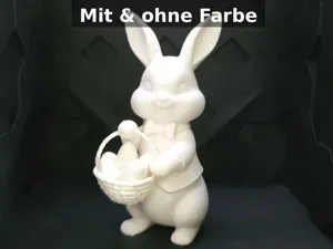 Süßer Osterhase mit Korb
