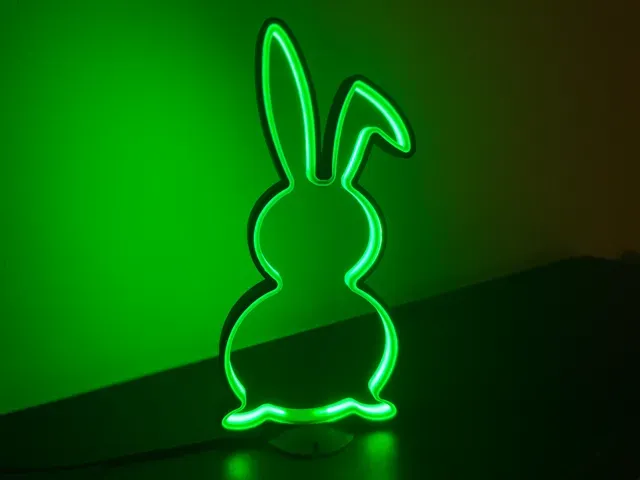 Easter Banny Silhouette LIGHT