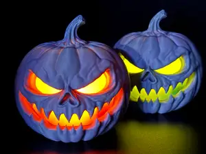 Glowing Jack-O-Lantern