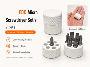 EDC Micro Screwdriver Set (7 bits)