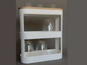 Glass and Mug Stacker - 3-Tier Cabinet Organizer