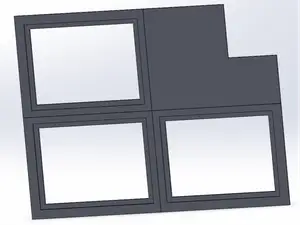 Back-Panel-Frame of Top Cover Cassette Spool U1
