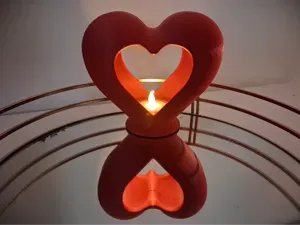 Heart Tea Light Lamp