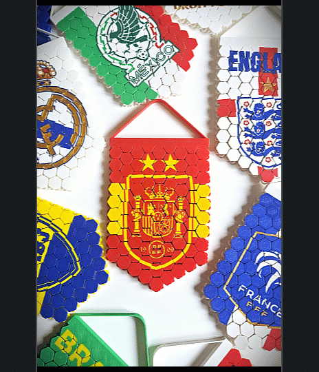 Bandera flexible dela selección española de fútbol