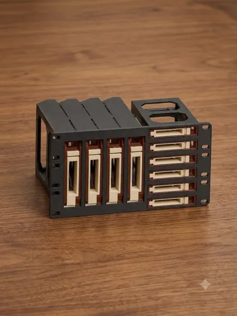 10" Rack 3U 4x 3.5" + 6x 2,5" Caddy hotswap Module — Image 2 of 3