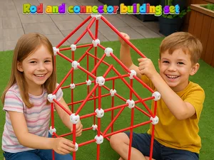 Rod and connector building set