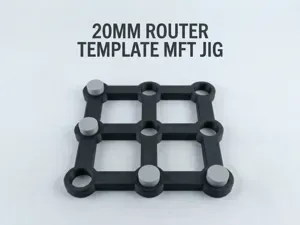 20MM MFT Router Template Bench Dog Jig 96MM Grid