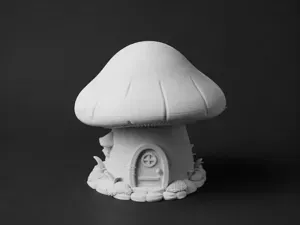 Enchanting Mushroom House for Your Desk!