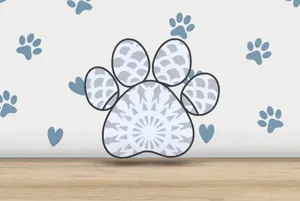 Dog Paw - Mandala Style